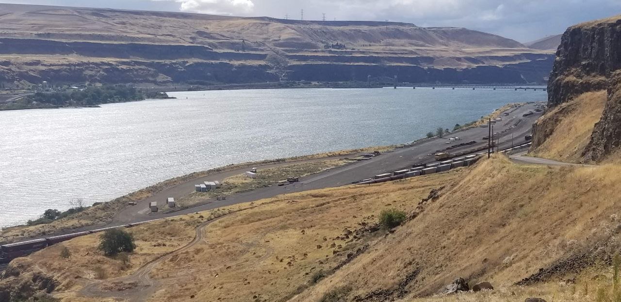 Wide view of the Columbia River