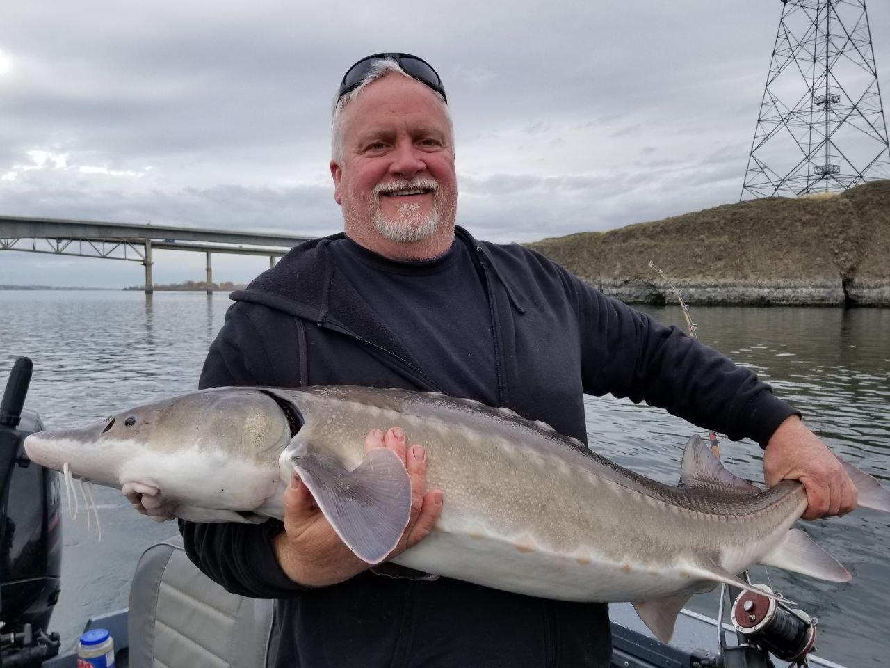 Angler holding a large salmon